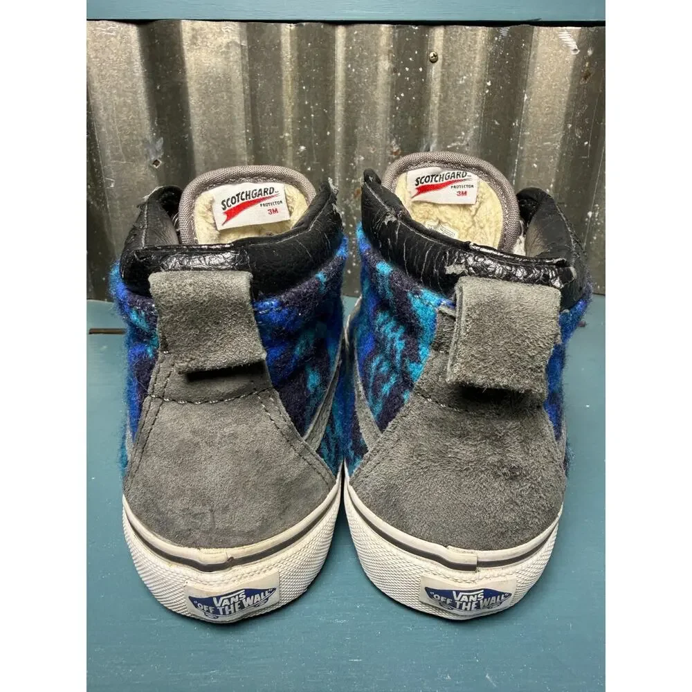 Vans x Pendleton SK8-Hi MTE Wool Suede Hi-Top Sneakers M 4.5 W 6 Tribal Asphalt